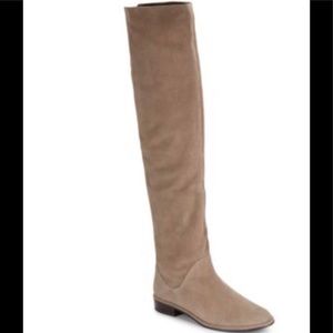 NWOT Stuart Weitzman Fangirl over the knee boot in praline suede size 6.…